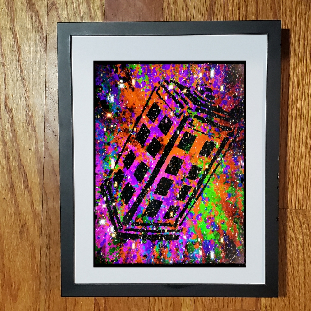 Doctor Who tardis 8.5x11 Unframed Art Print